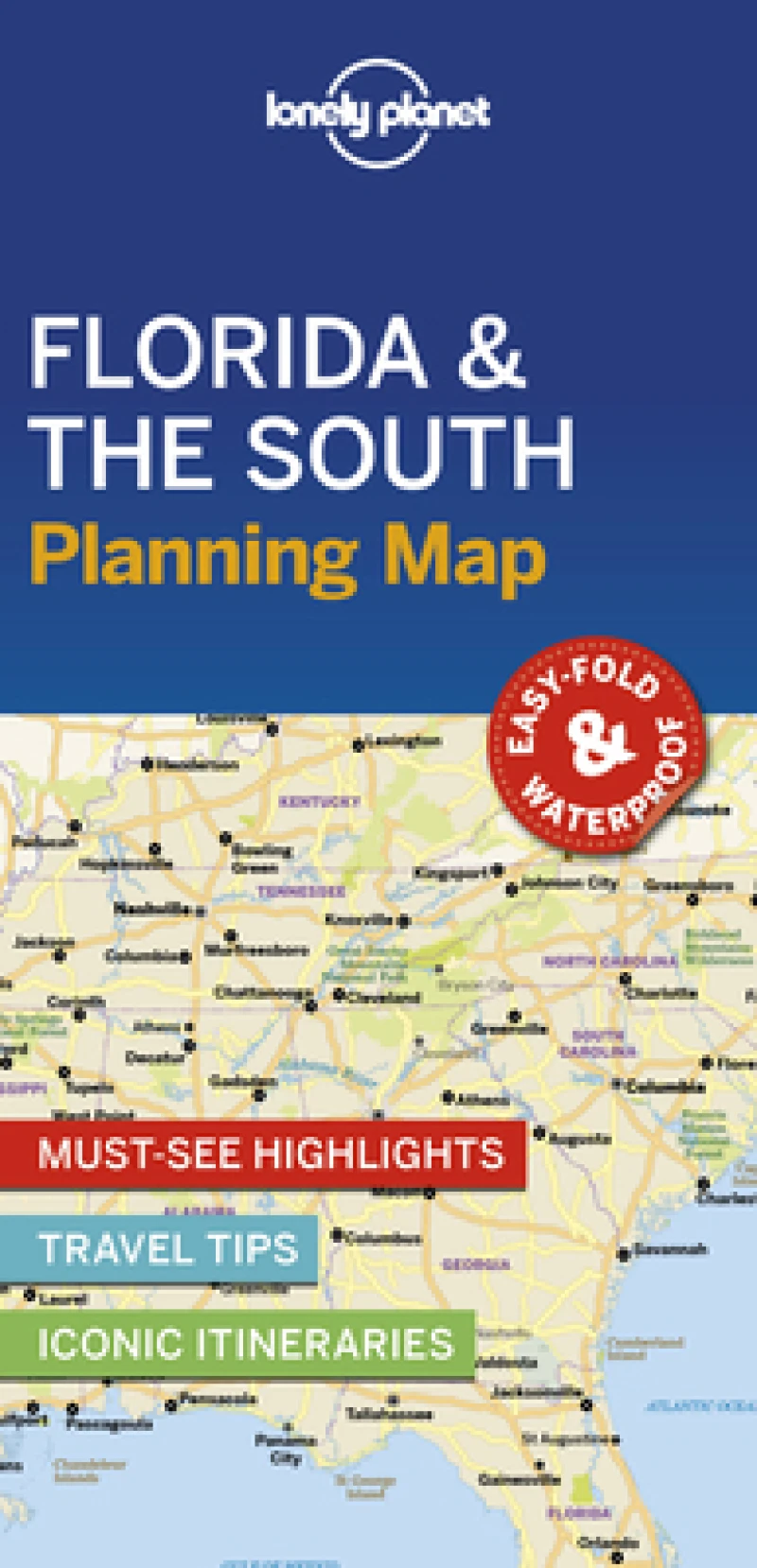 Lonely Planet Florida & the South Planning Map