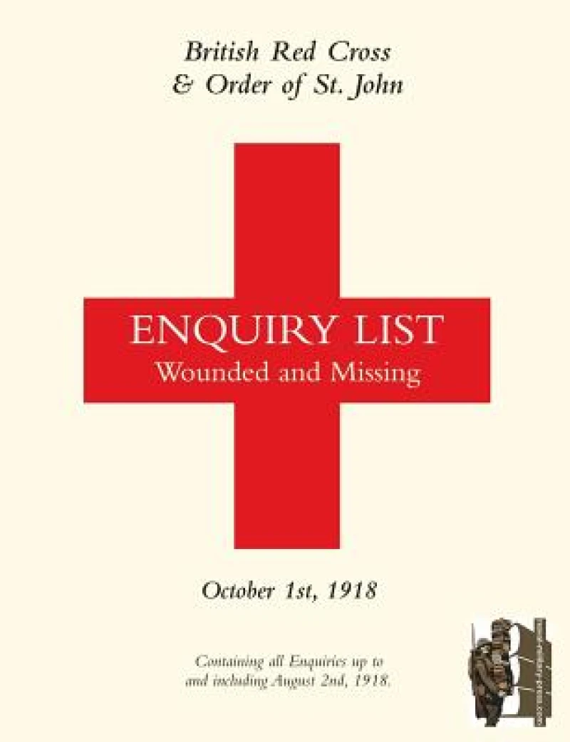 British Red Cross and Order of St John Enquiry List for Wounded and Missing