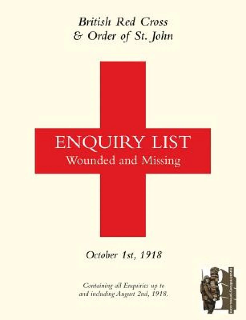 British Red Cross and Order of St John Enquiry List for Wounded and Missing