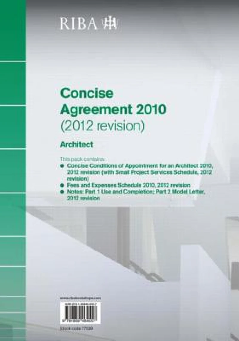 RIBA Concise Agreement 2010 (2012 Revision): Architect
