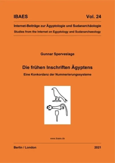 Die fruhen Inschriften Agyptens