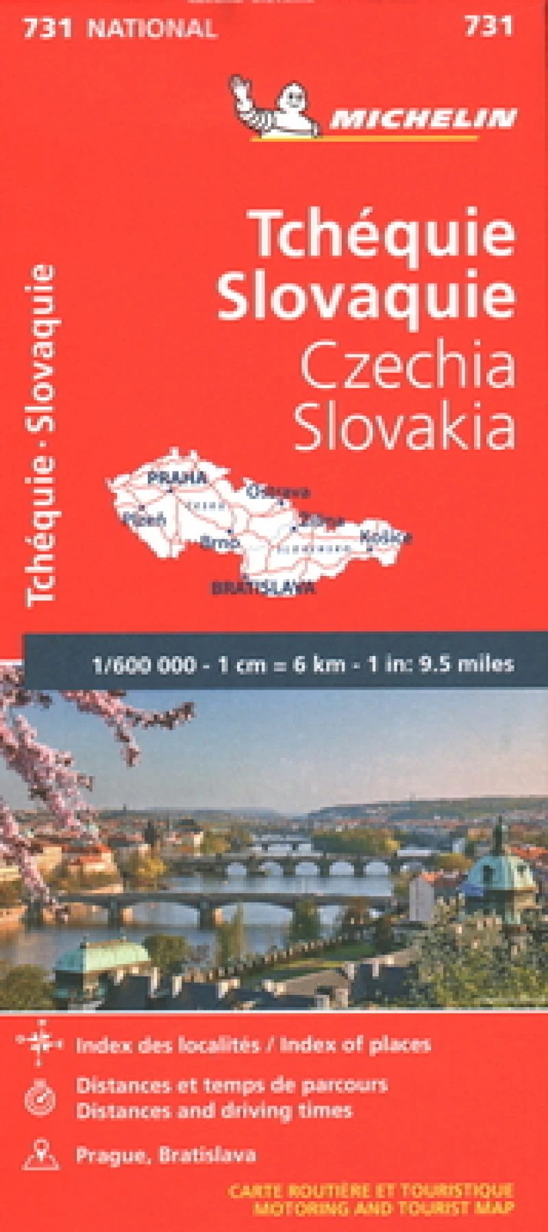 Czech Republic, Slovak Republic - Michelin National Map 731