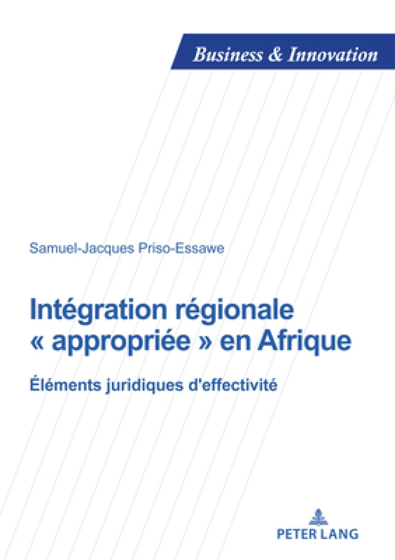 Integration regionale appropriee en Afrique