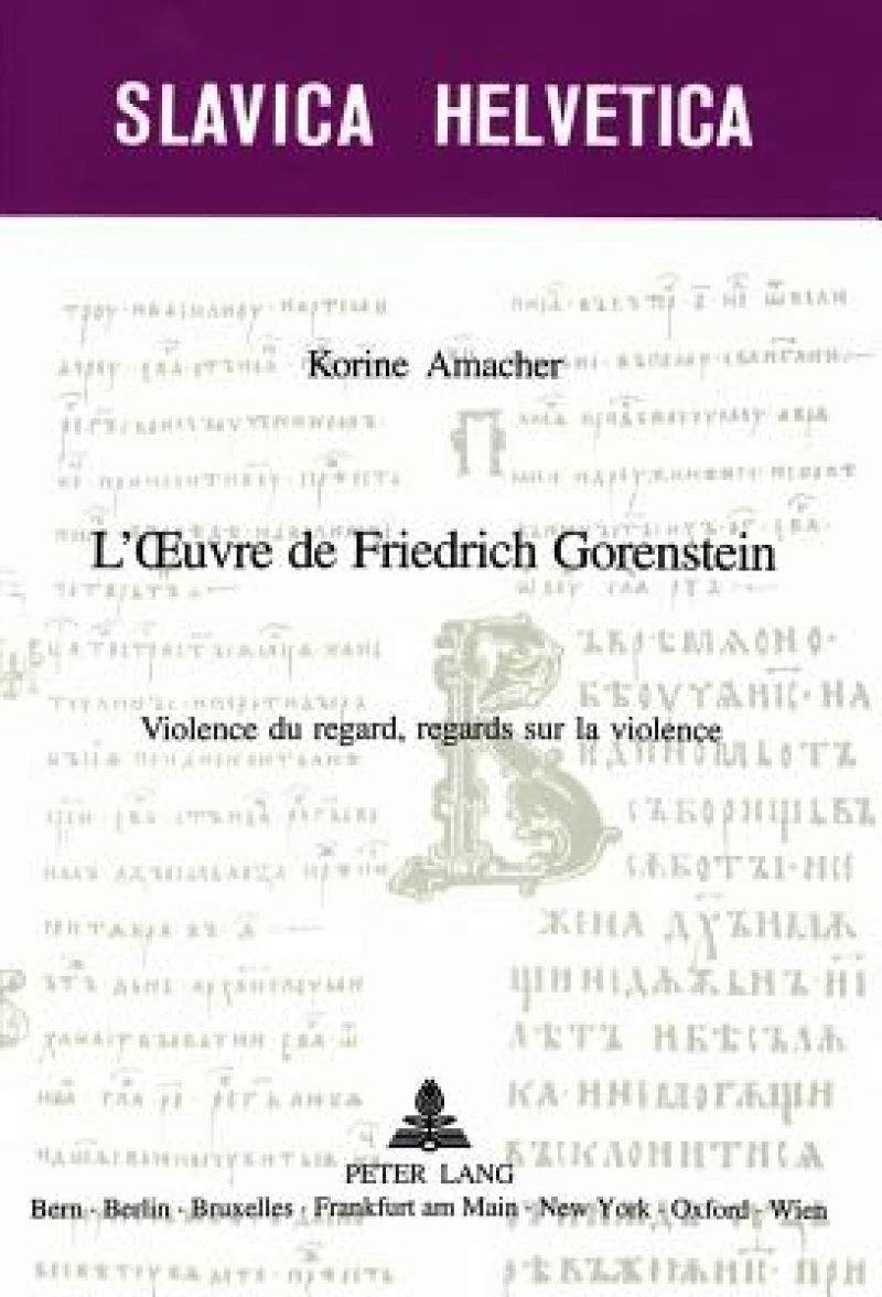 L'Œuvre de Friedrich Gorenstein