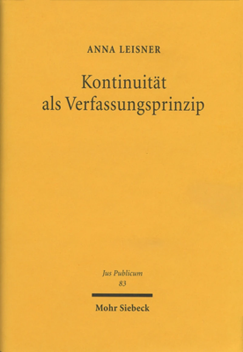 Kontinuitat als Verfassungsprinzip