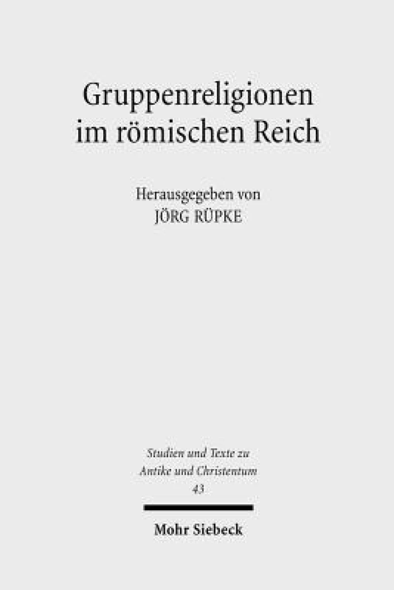 Gruppenreligionen im romischen Reich