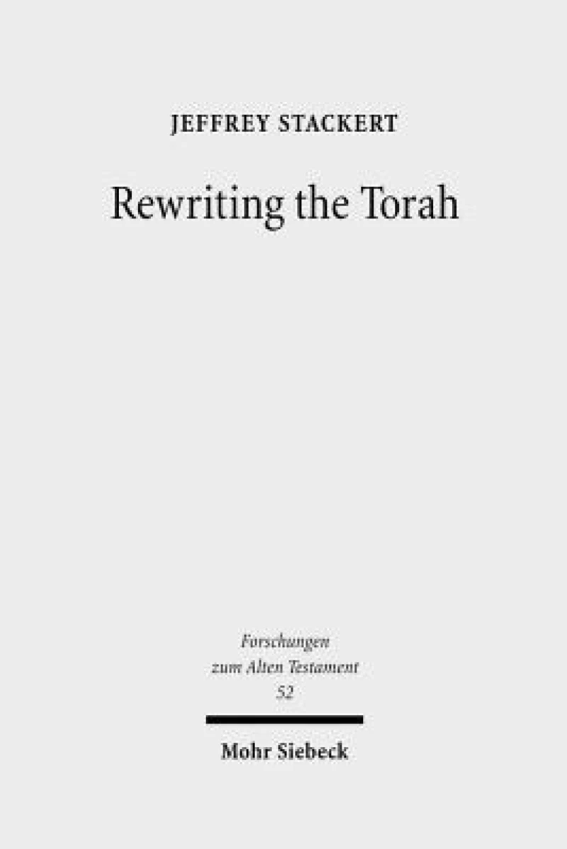 Rewriting the Torah
