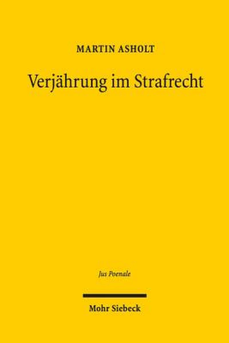 Verjahrung im Strafrecht