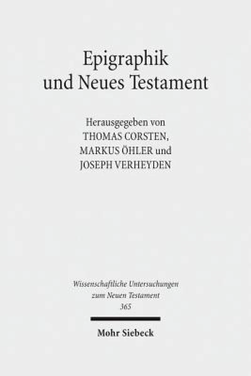 Epigraphik und Neues Testament