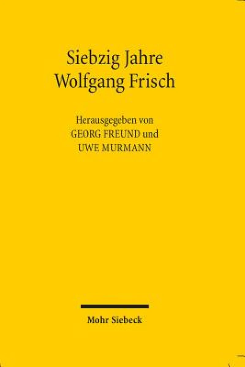 Siebzig Jahre Wolfgang Frisch