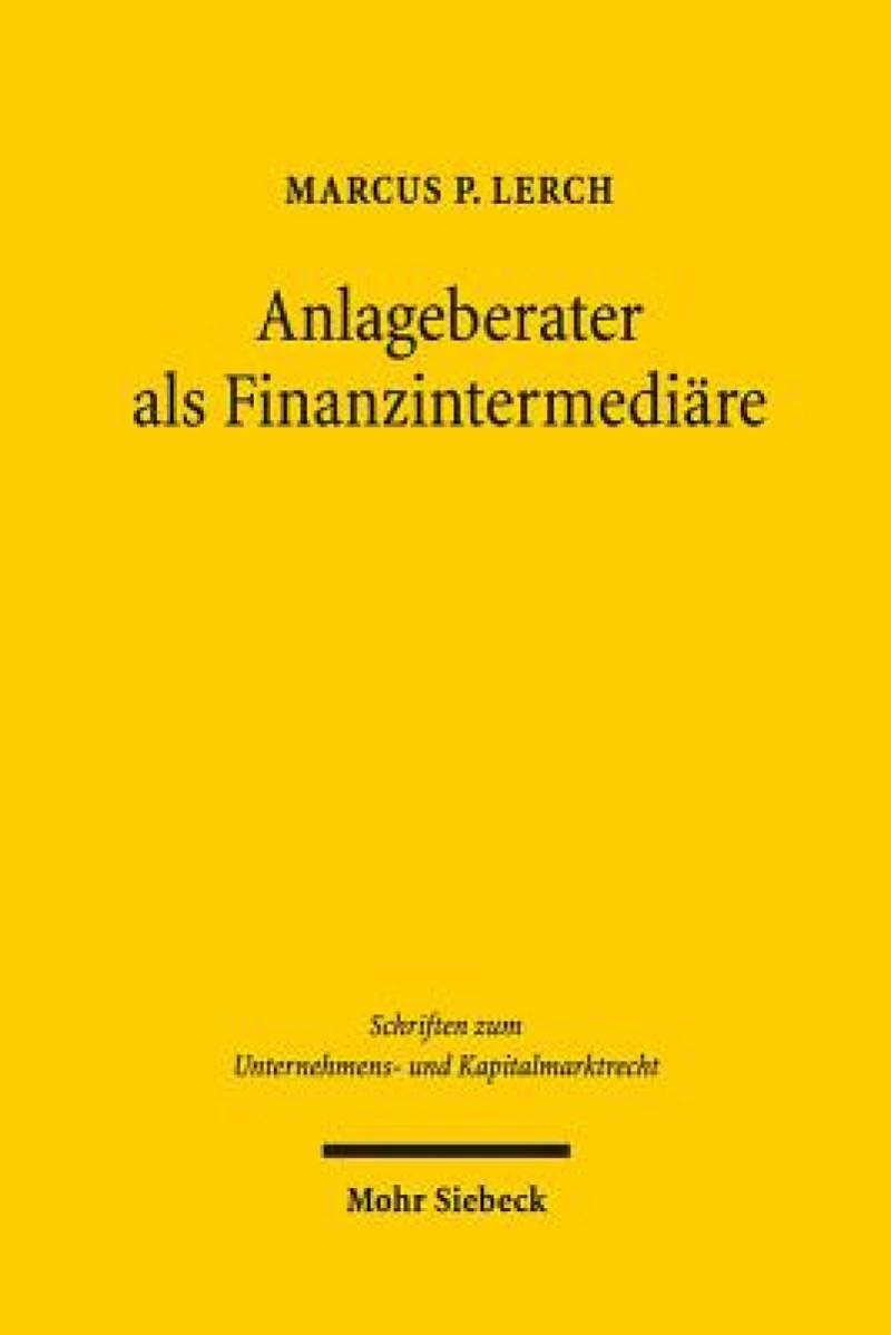 Anlageberater als Finanzintermediare