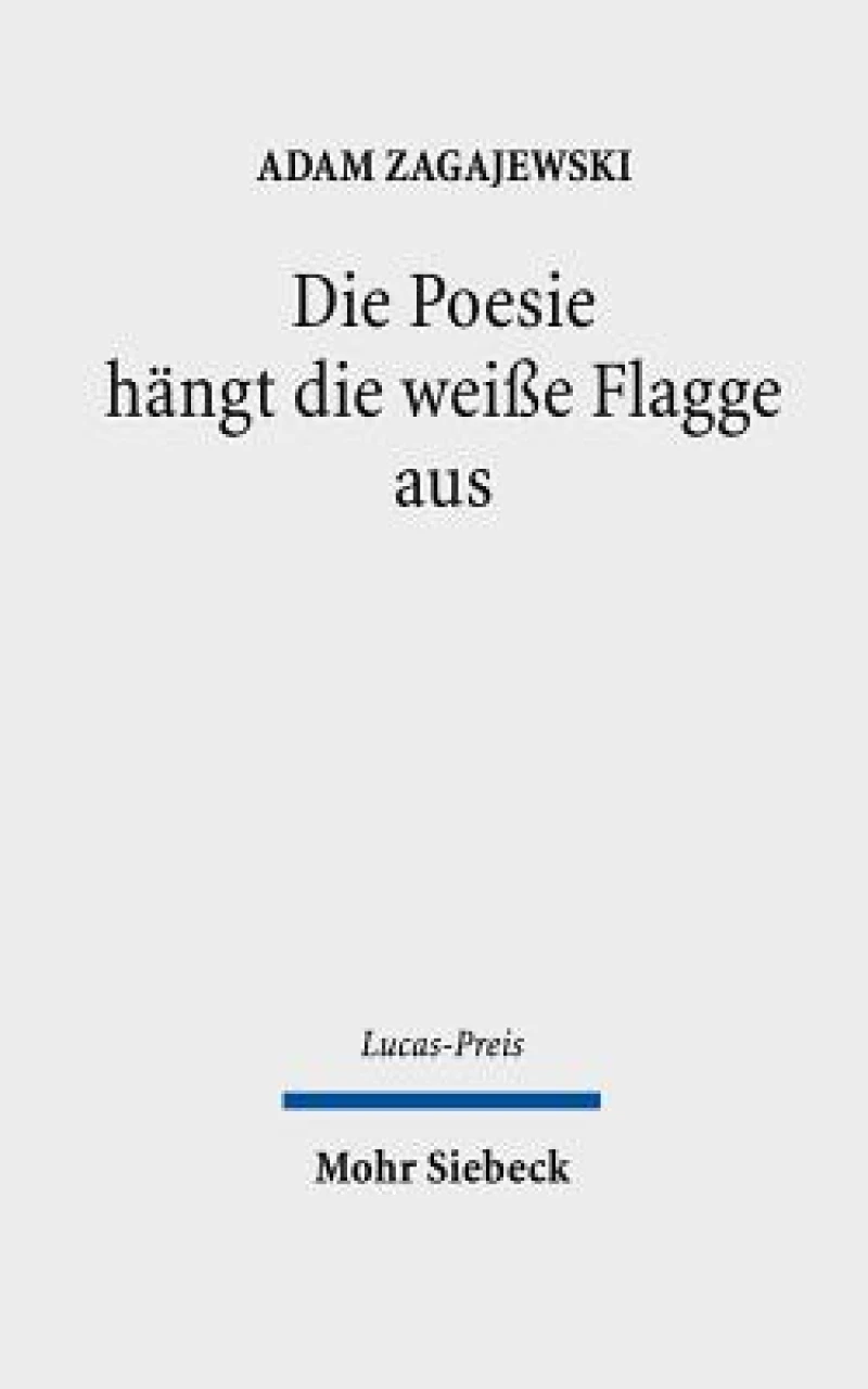 Die Poesie hangt die weiße Flagge aus