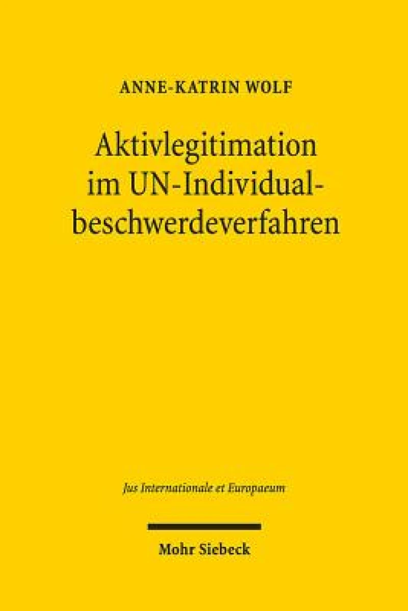 Aktivlegitimation im UN-Individualbeschwerdeverfahren