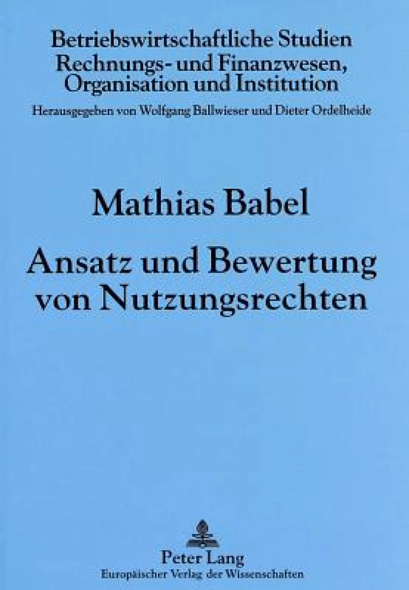 Ansatz und Bewertung von Nutzungsrechten