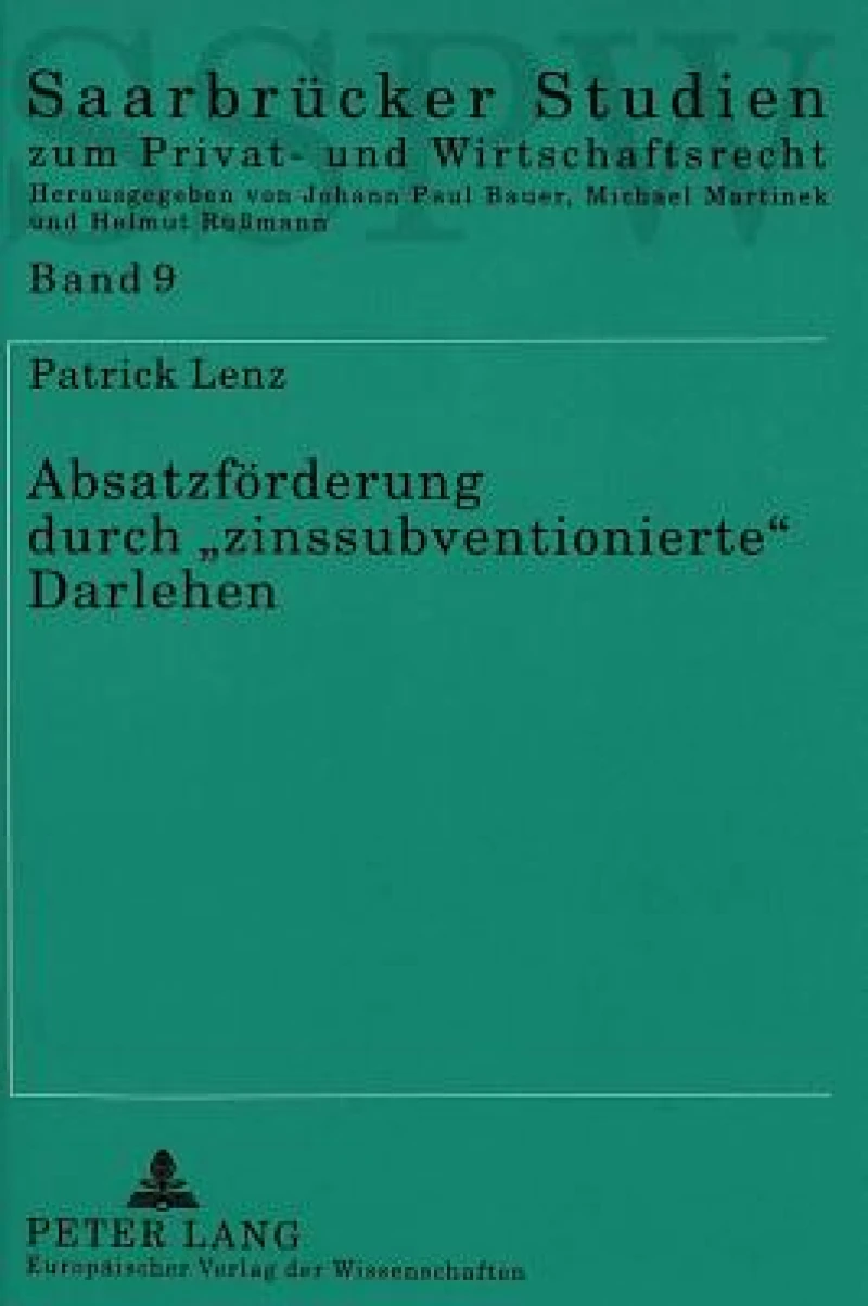 Absatzfoerderung durch «zinssubventionierte» Darlehen