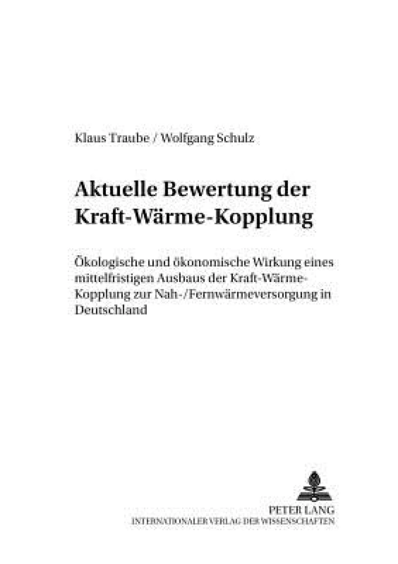 Aktuelle Bewertung Der Kraft-Waerme-Kopplung