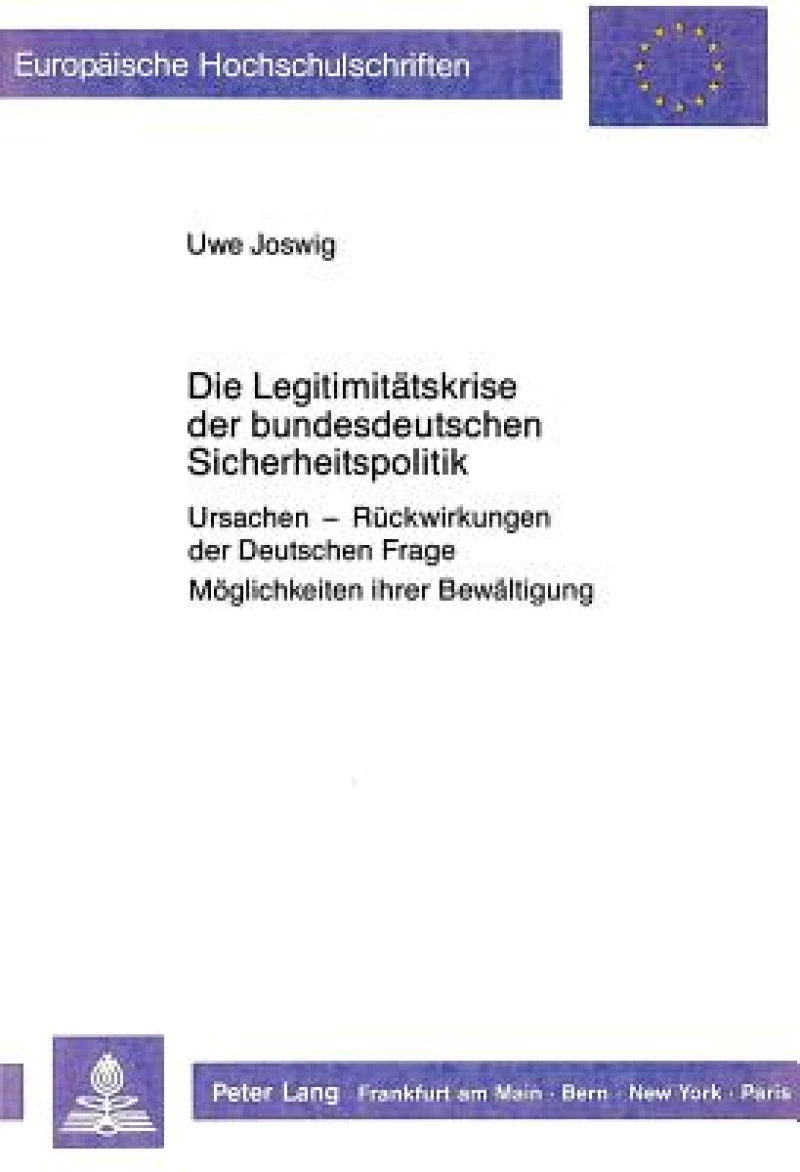 Die Legitimitaetskrise der bundesdeutschen Sicherheitspolitik