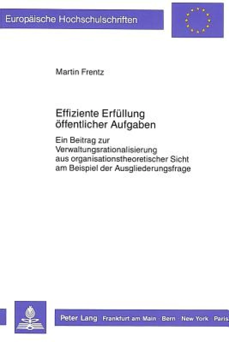 Effiziente Erfuellung oeffentlicher Aufgaben