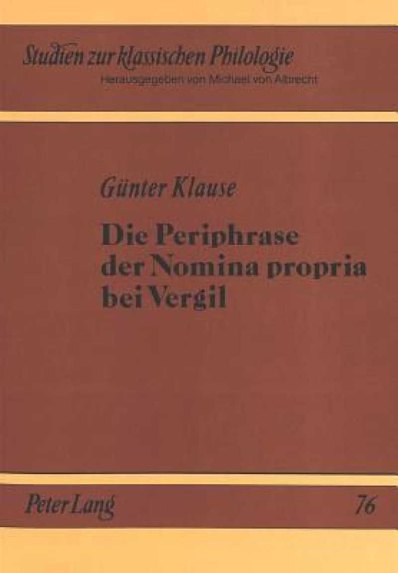 Die Periphrase der Nomina propria bei Vergil