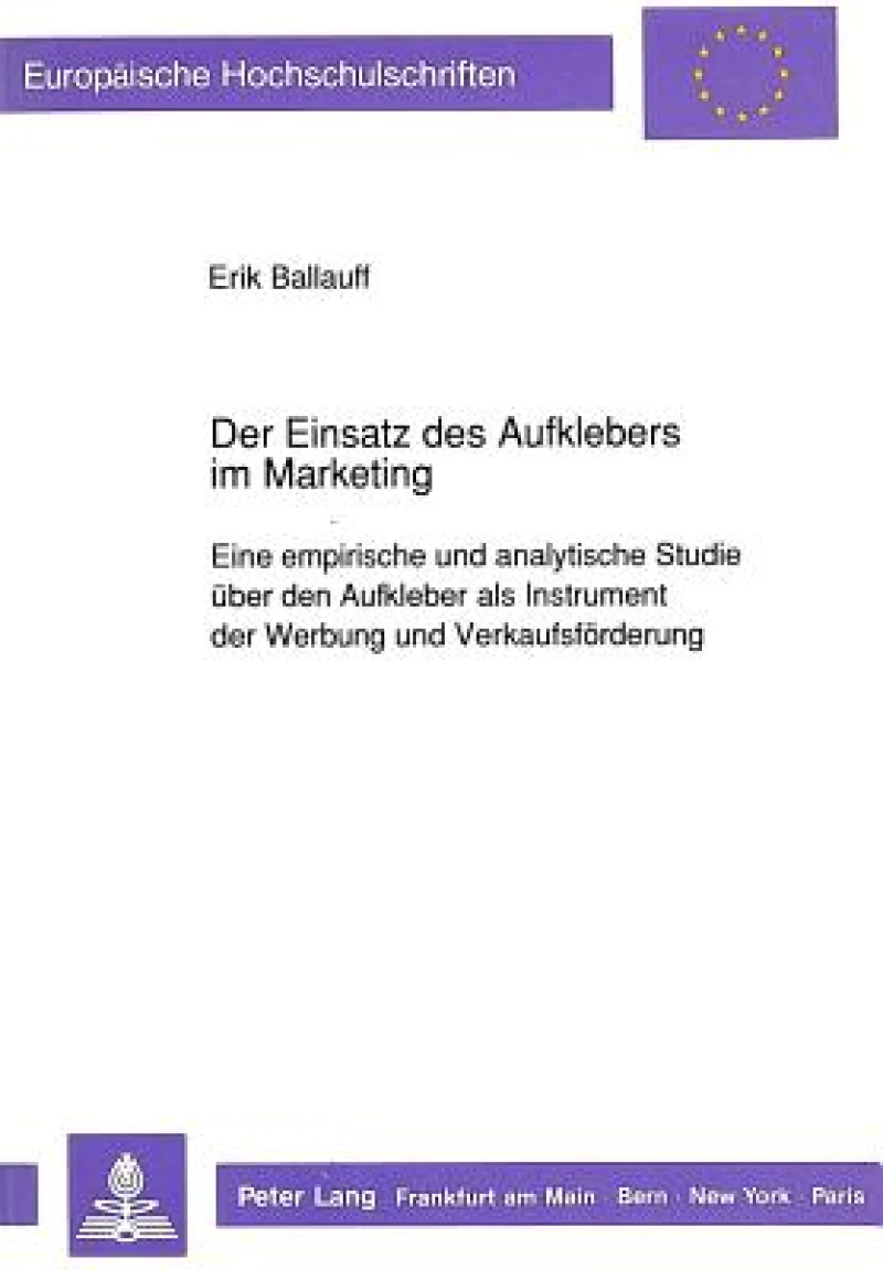 Der Einsatz des Aufklebers im Marketing