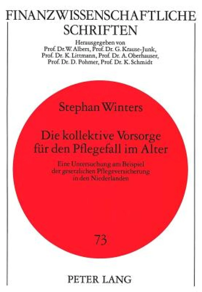 Die kollektive Vorsorge fuer den Pflegefall im Alter