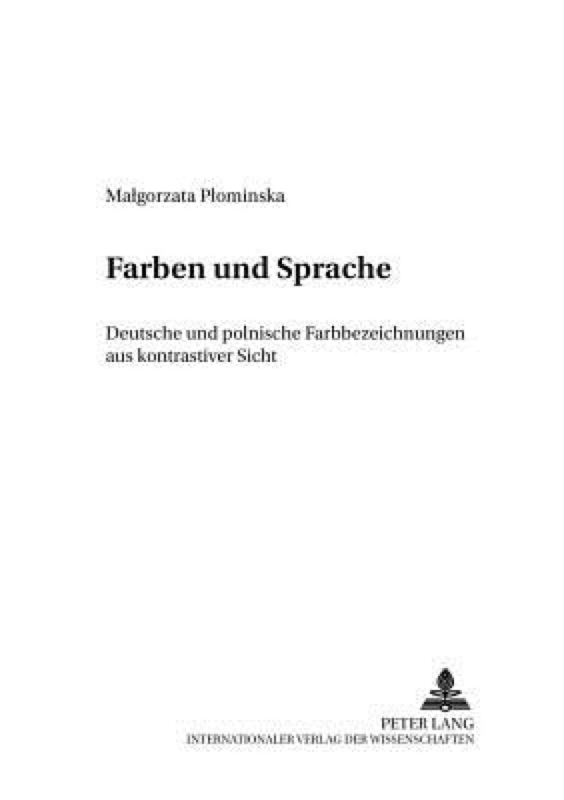 Farben Und Sprache