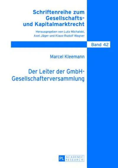 Der Leiter der GmbH-Gesellschafterversammlung