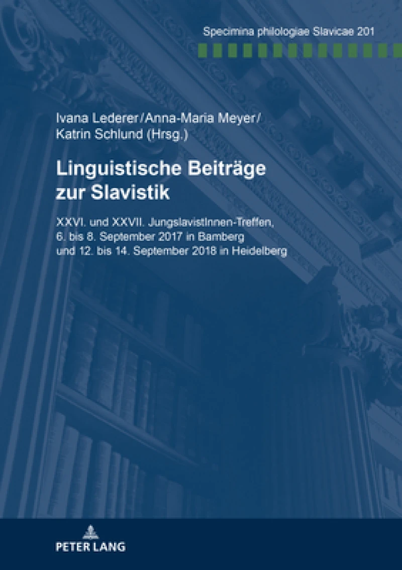 Linguistische Beitraege Zur Slavistik