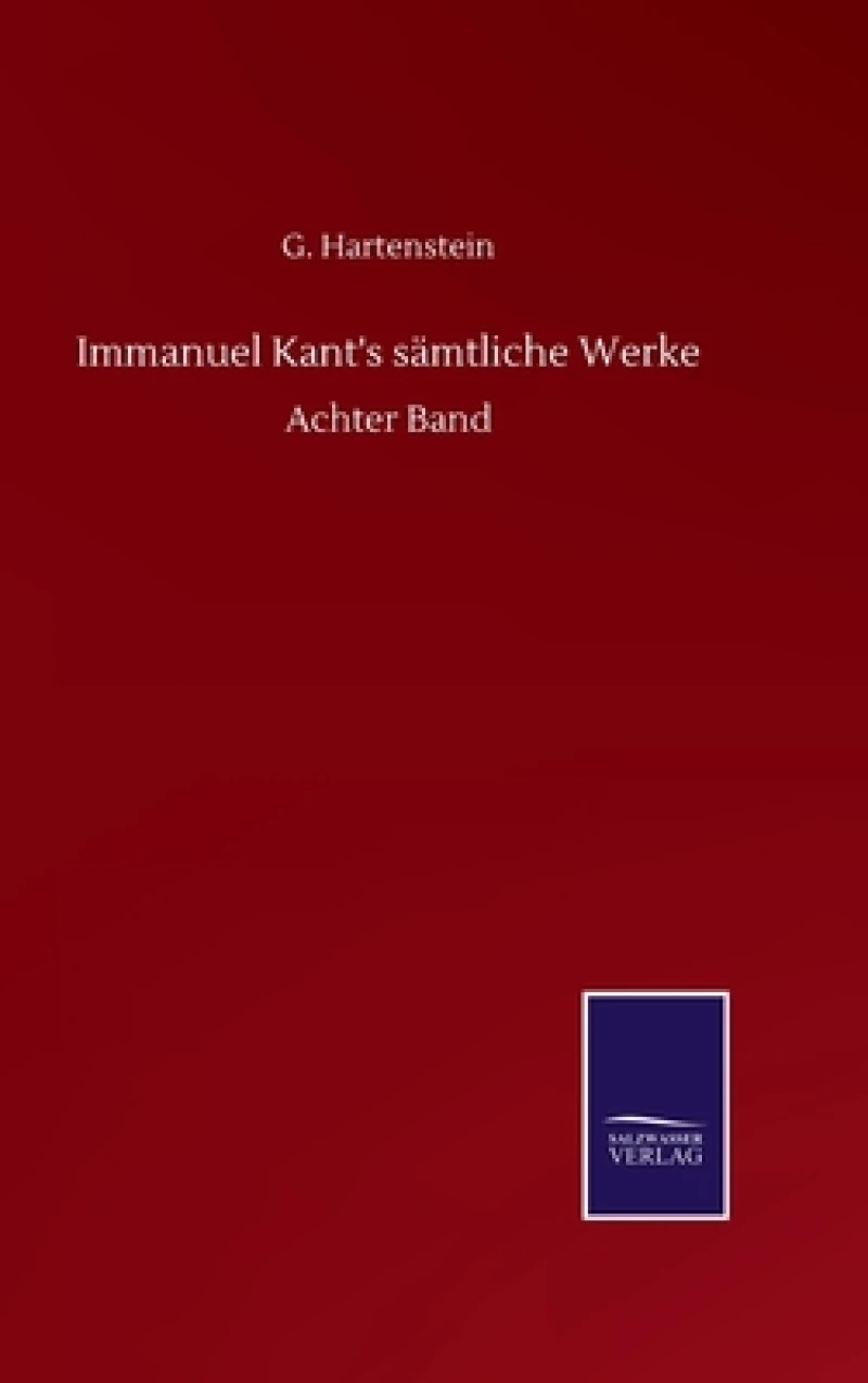 Immanuel Kant's samtliche Werke