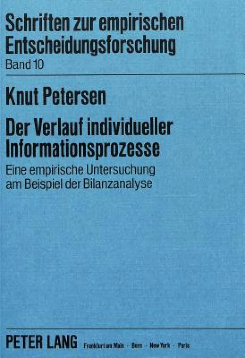 Der Verlauf individueller Informationsprozesse
