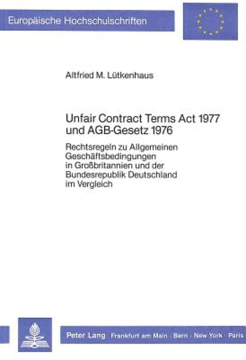 Unfair Contract Terms Act 1977 und AGB-Gesetz 1976