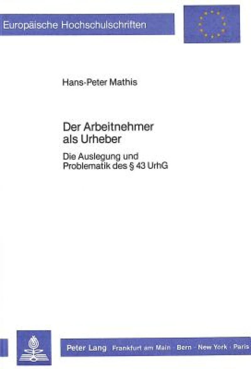 Der Arbeitnehmer als Urheber
