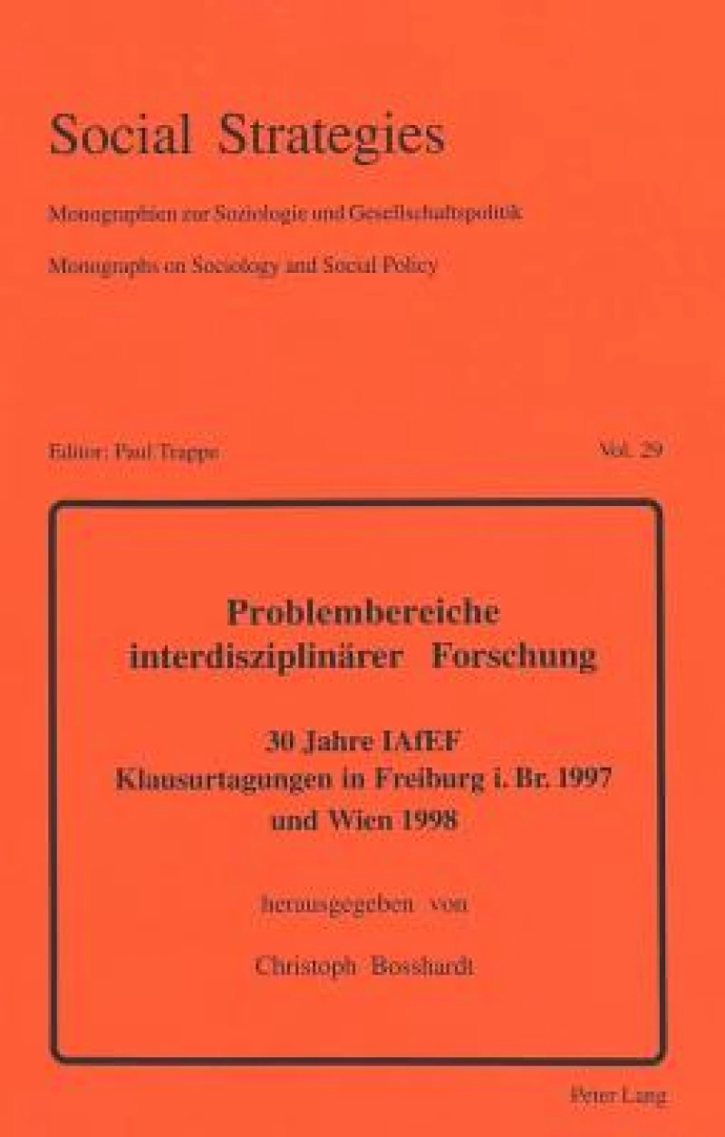 Problembereiche interdisziplinaerer Forschung