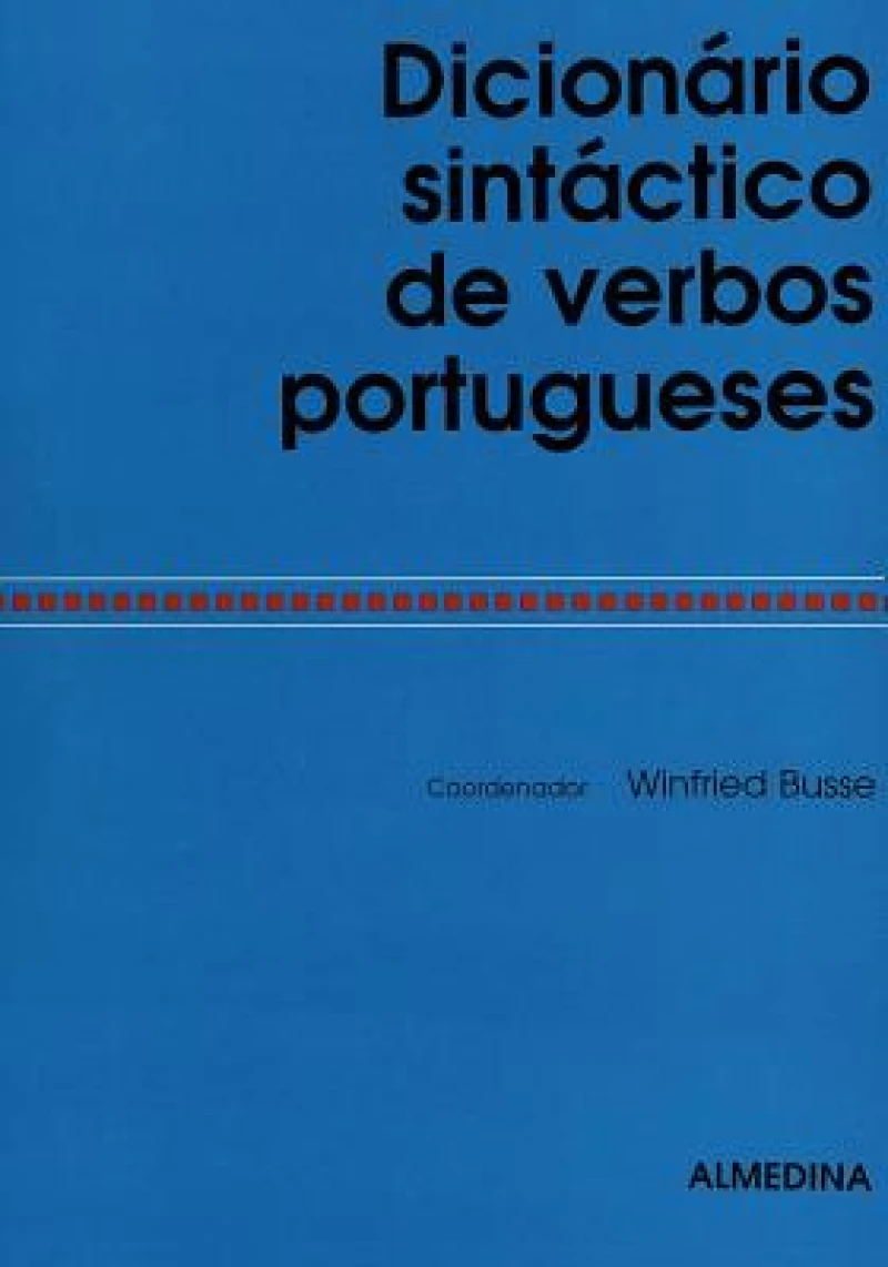 Dicionario sintactico de verbos portugueses