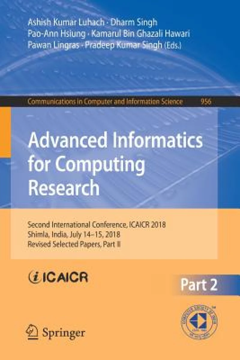 Advanced Informatics for Computing Research